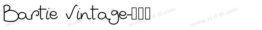 Bartie Vintage字体转换